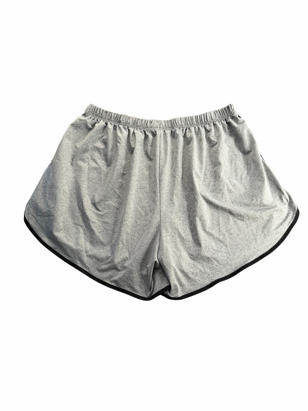 Women's 5XL Plus Size Grey Active Dolphin Running Shorts Elastic Waist Casual
